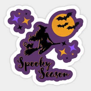 Spooky Season Halloween Witch Sticker